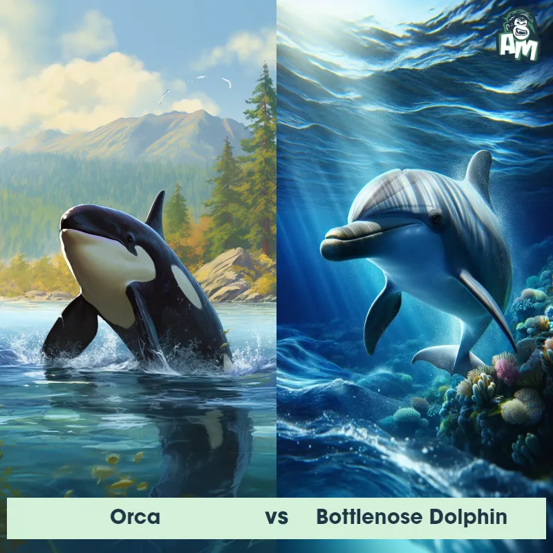 Orca vs Bottlenose Dolphin - Animal Matchup