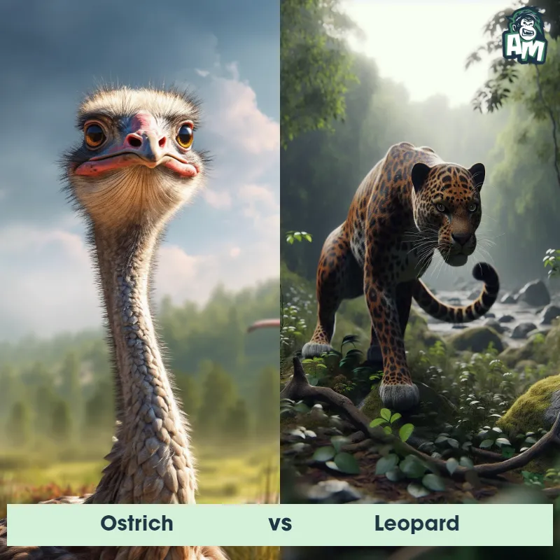 Ostrich vs Leopard - Animal Matchup