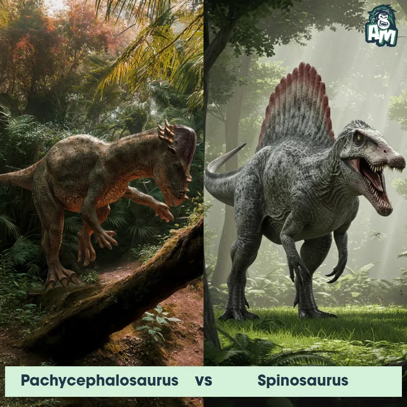 Pachycephalosaurus vs Spinosaurus - Animal Matchup