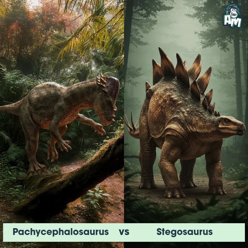 Pachycephalosaurus vs Stegosaurus - Animal Matchup