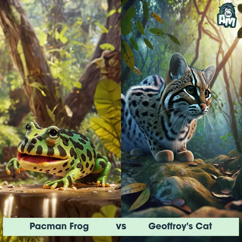 Pacman Frog vs Geoffroy's Cat - Animal Matchup