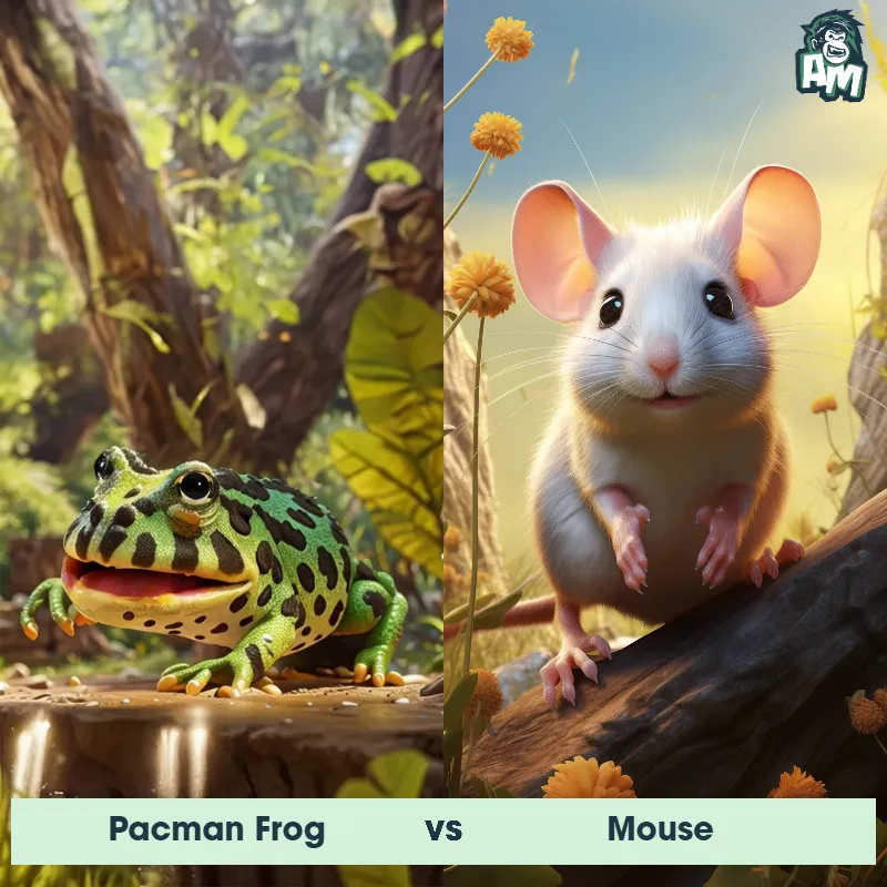 Pacman Frog vs Mouse - Animal Matchup