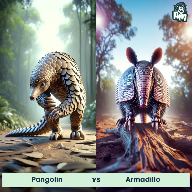 Pangolin vs Armadillo - Animal Matchup