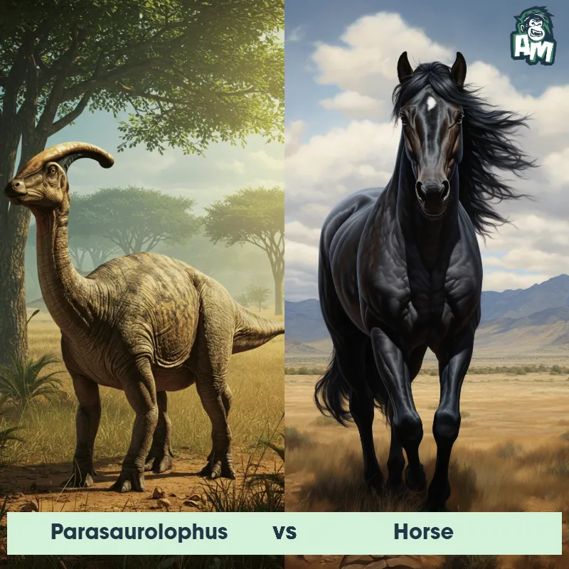 Parasaurolophus vs Horse - Animal Matchup
