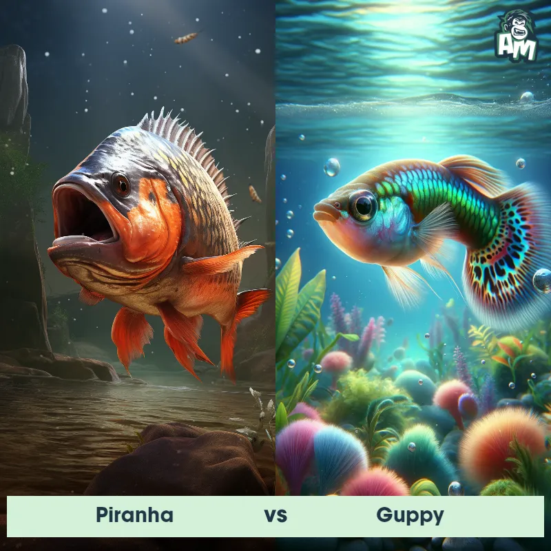 Piranha vs Guppy - Animal Matchup