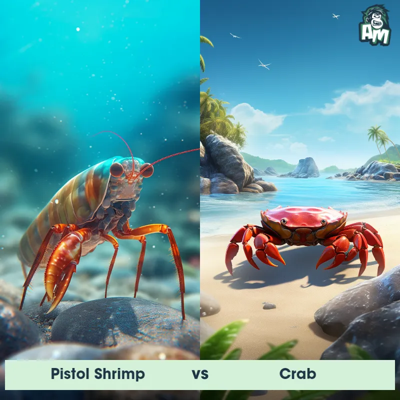 Pistol Shrimp vs Crab - Animal Matchup