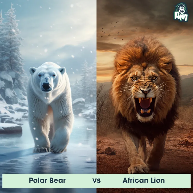 Polar Bear vs African Lion - Animal Matchup