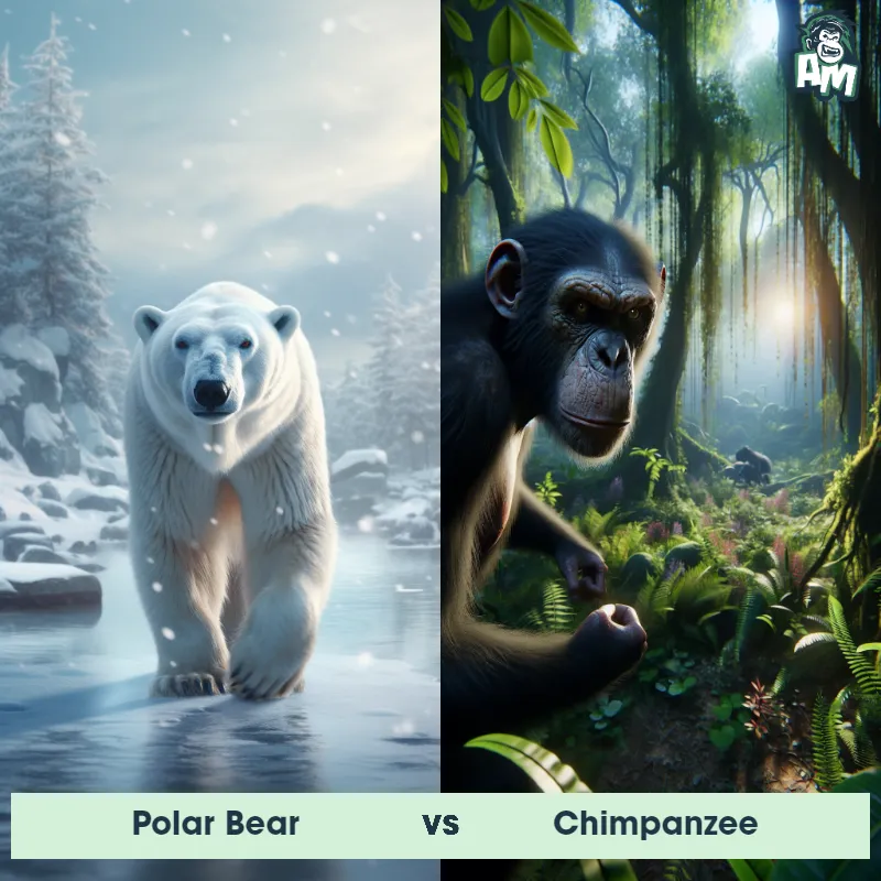 Polar Bear vs Chimpanzee - Animal Matchup