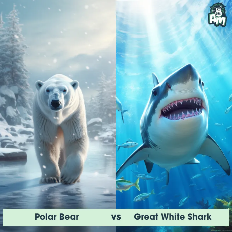 Polar Bear vs Great White Shark - Animal Matchup