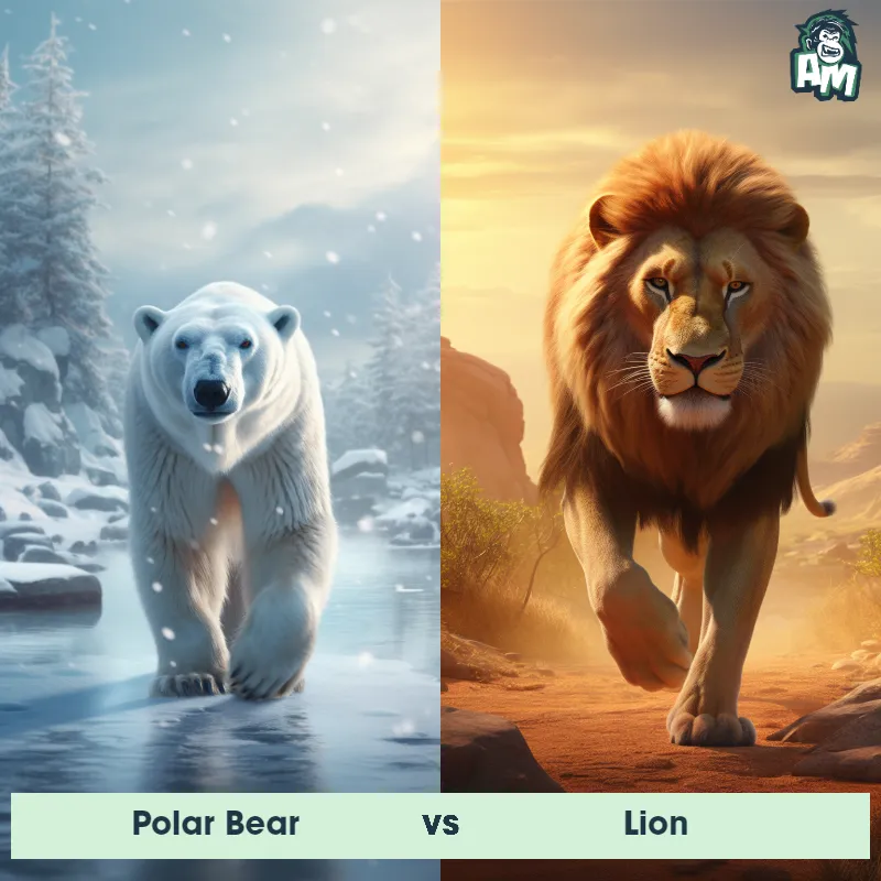 Polar Bear vs Lion - Animal Matchup