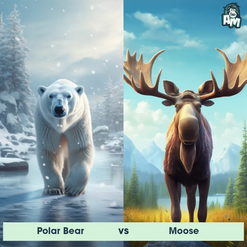 Polar Bear vs Moose - Animal Matchup