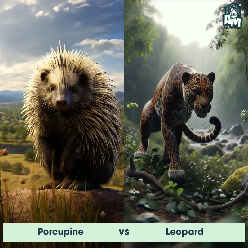 Porcupine vs Leopard - Animal Matchup