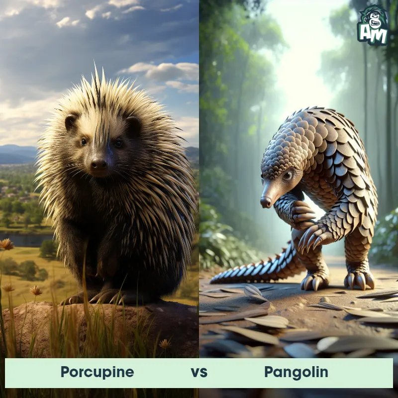 Porcupine vs Pangolin - Animal Matchup