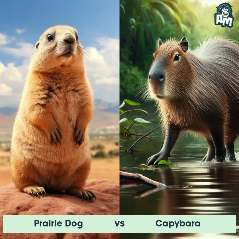 Prairie Dog vs Capybara - Animal Matchup