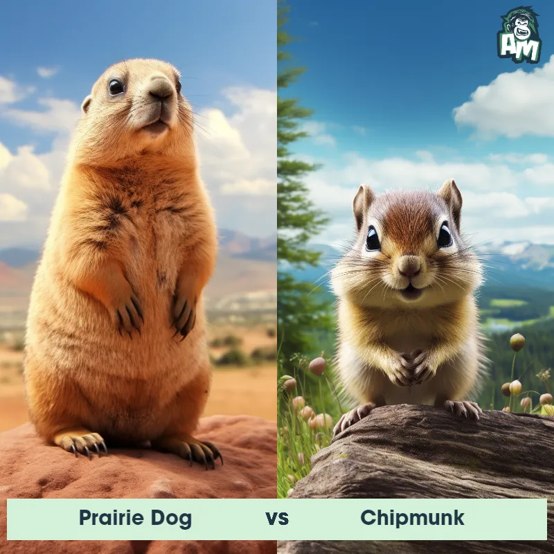 Prairie Dog vs Chipmunk - Animal Matchup