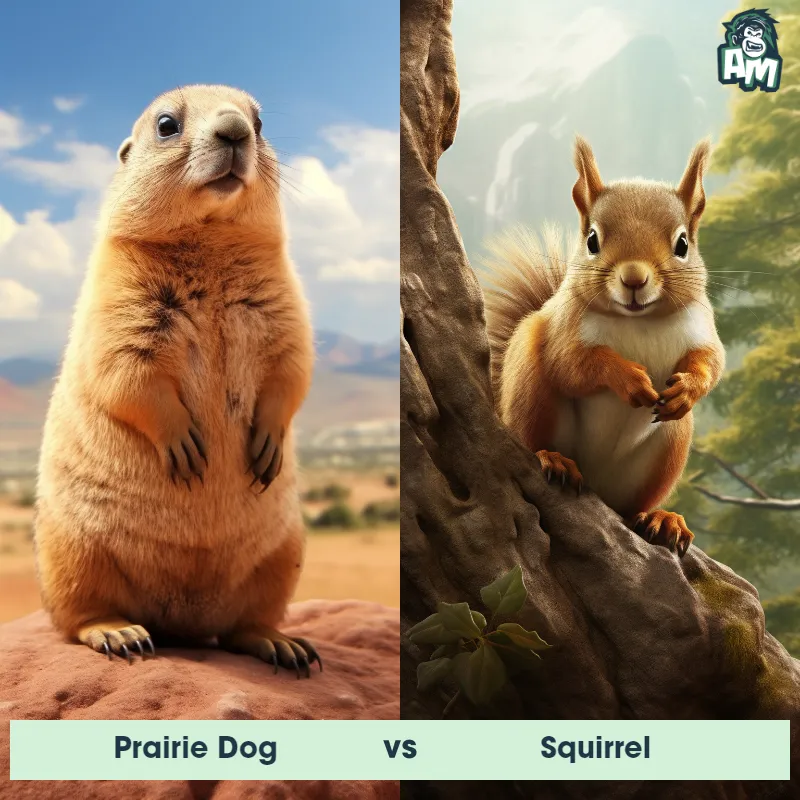 Prairie Dog vs Squirrel - Animal Matchup