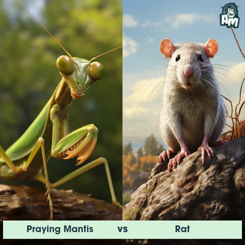 Praying Mantis vs Rat - Animal Matchup