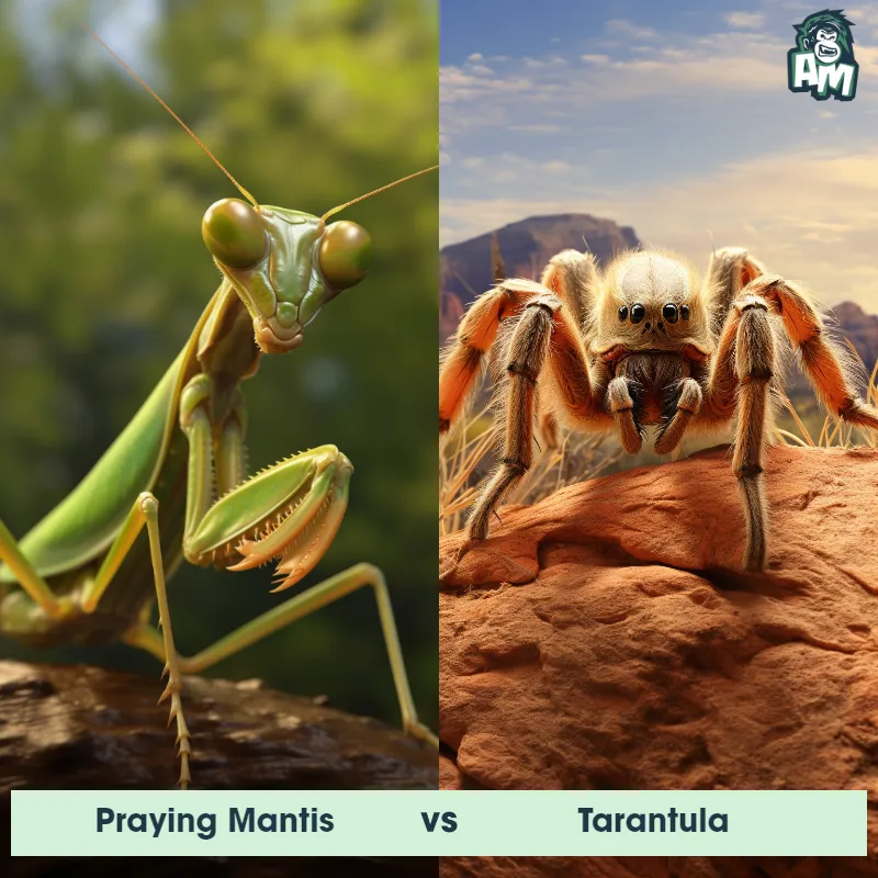 Praying Mantis vs Tarantula - Animal Matchup