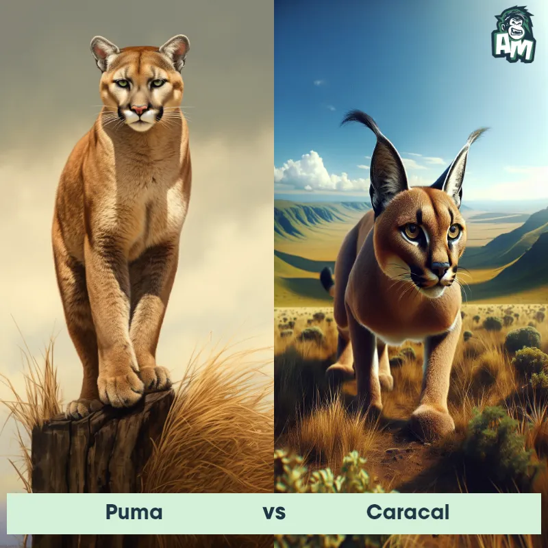 Puma vs Caracal - Animal Matchup