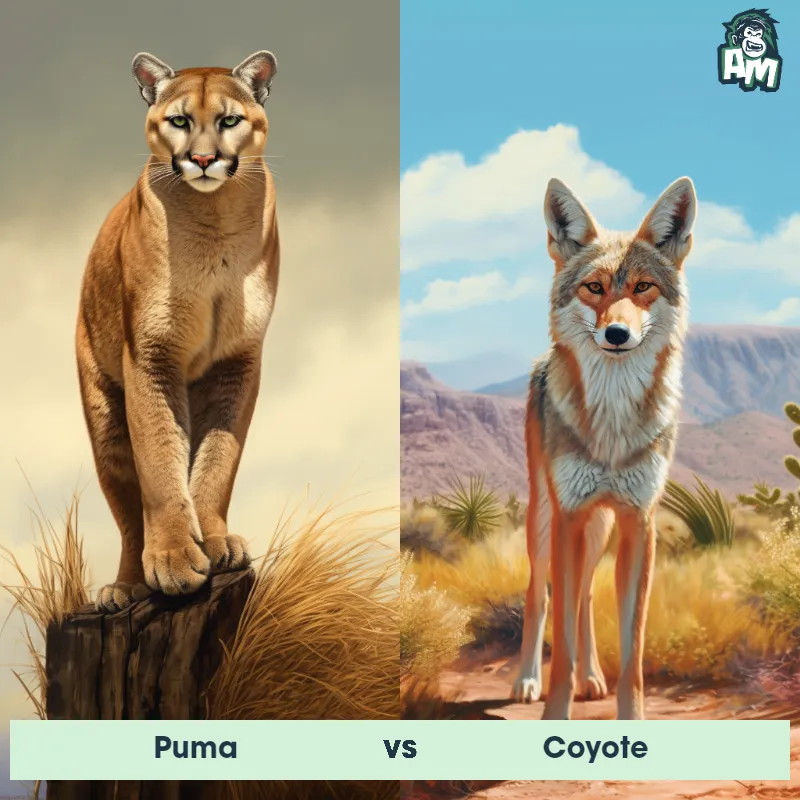 Puma vs Coyote - Animal Matchup