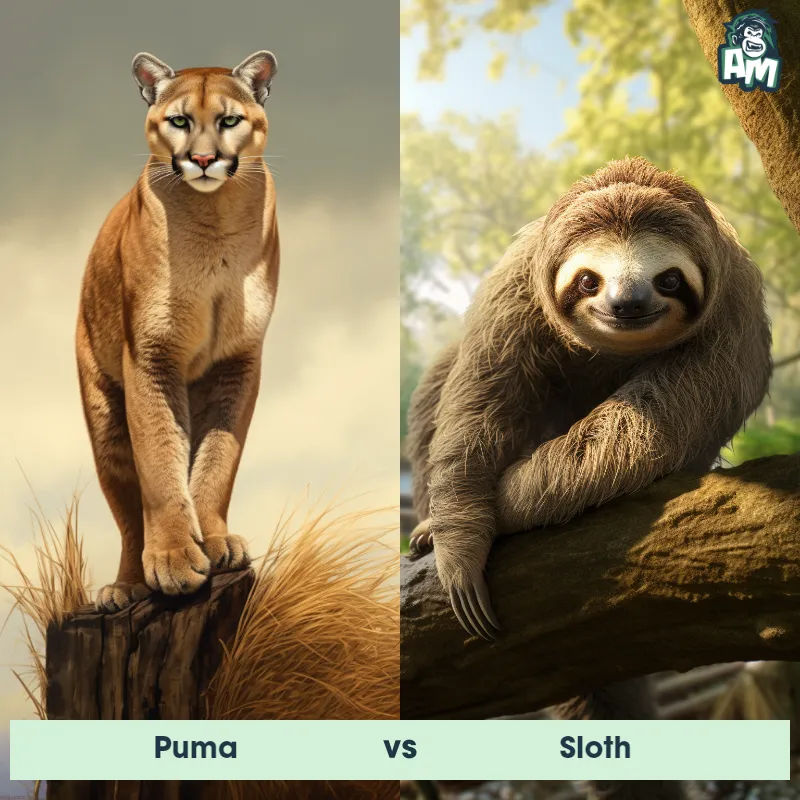 Puma vs Sloth - Animal Matchup