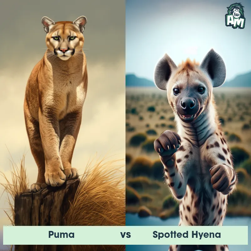 Puma vs Spotted Hyena - Animal Matchup