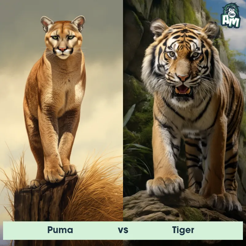 Puma vs Tiger - Animal Matchup