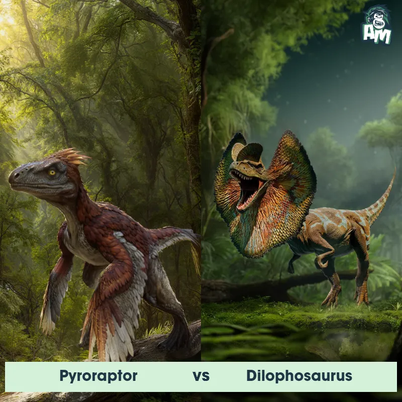 Pyroraptor vs Dilophosaurus - Animal Matchup