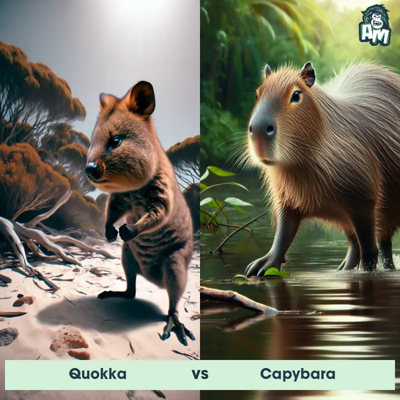Quokka vs Capybara - Animal Matchup