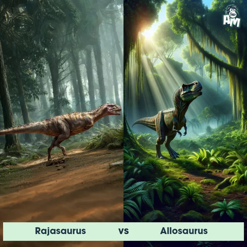 Rajasaurus vs Allosaurus - Animal Matchup