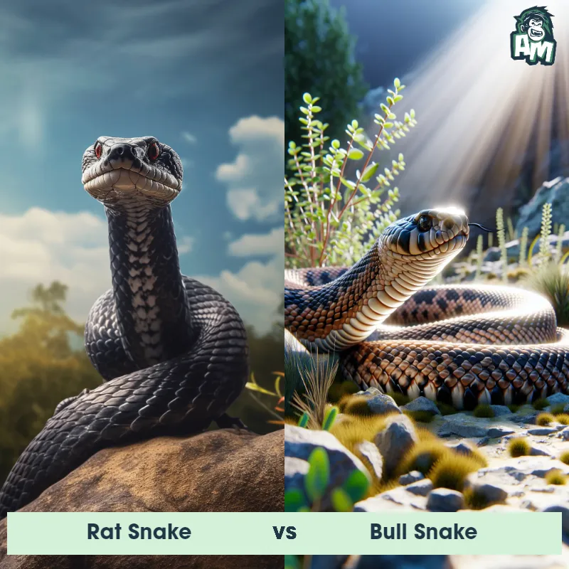 Rat Snake vs Bull Snake - Animal Matchup