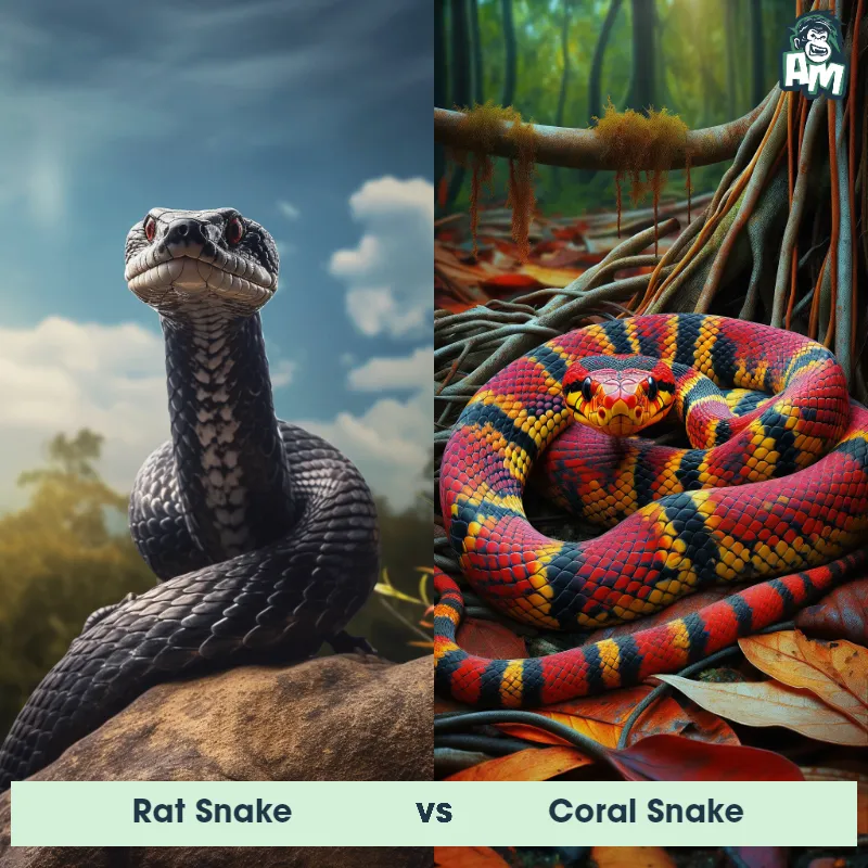 Rat Snake vs Coral Snake - Animal Matchup