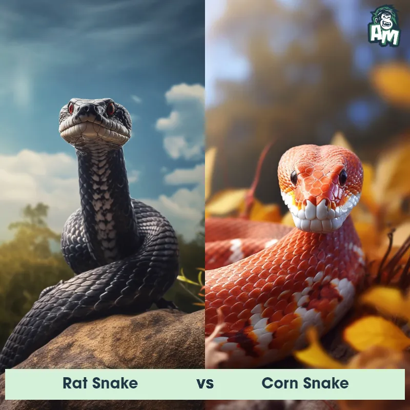 Rat Snake vs Corn Snake - Animal Matchup