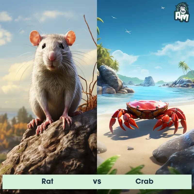 Rat vs Crab - Animal Matchup