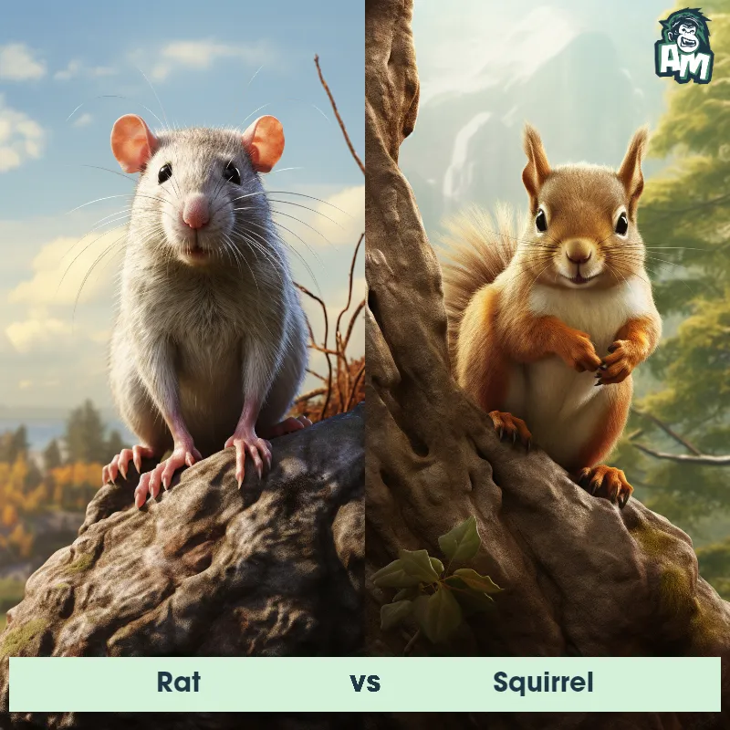 Rat vs Squirrel - Animal Matchup