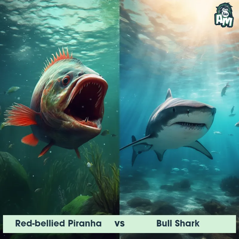 Red-bellied Piranha vs Bull Shark - Animal Matchup
