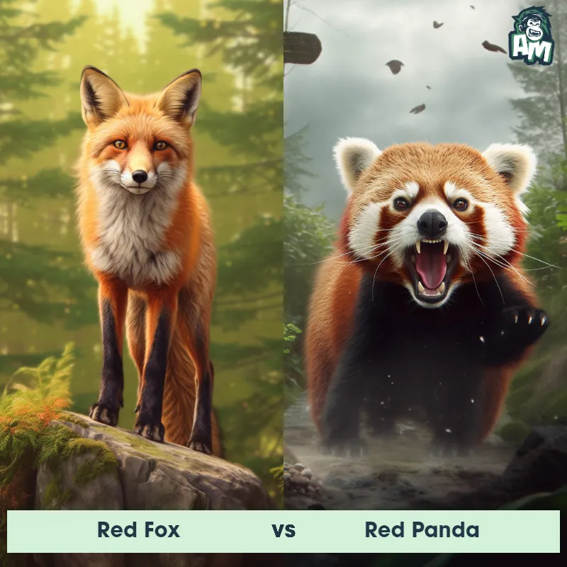 Red Fox vs Red Panda - Animal Matchup