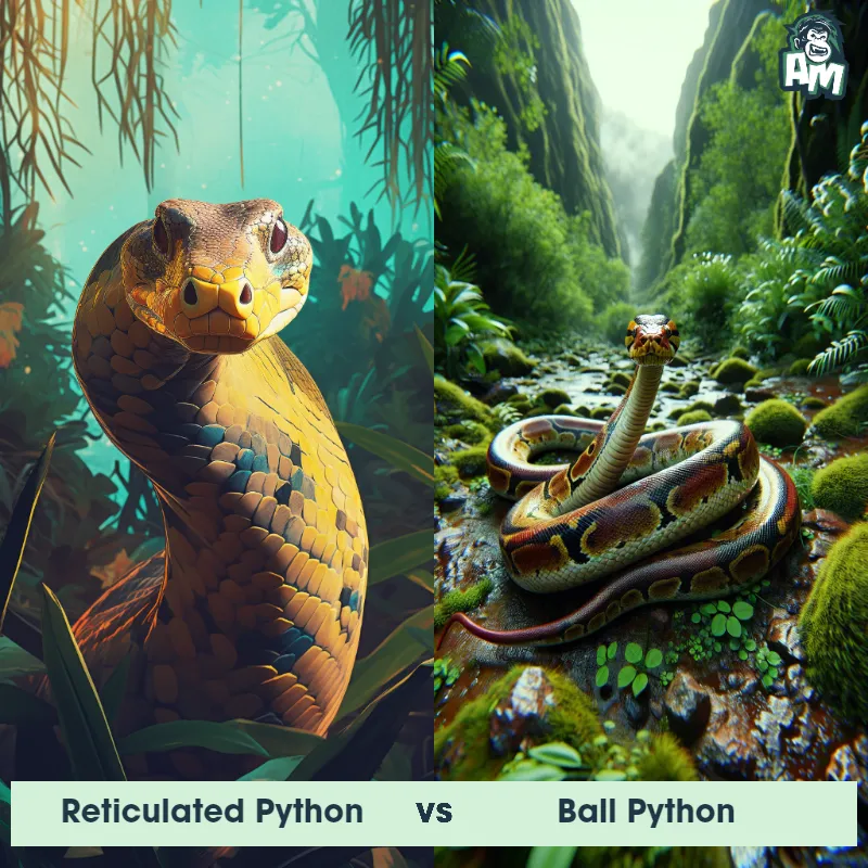 Reticulated Python vs Ball Python - Animal Matchup