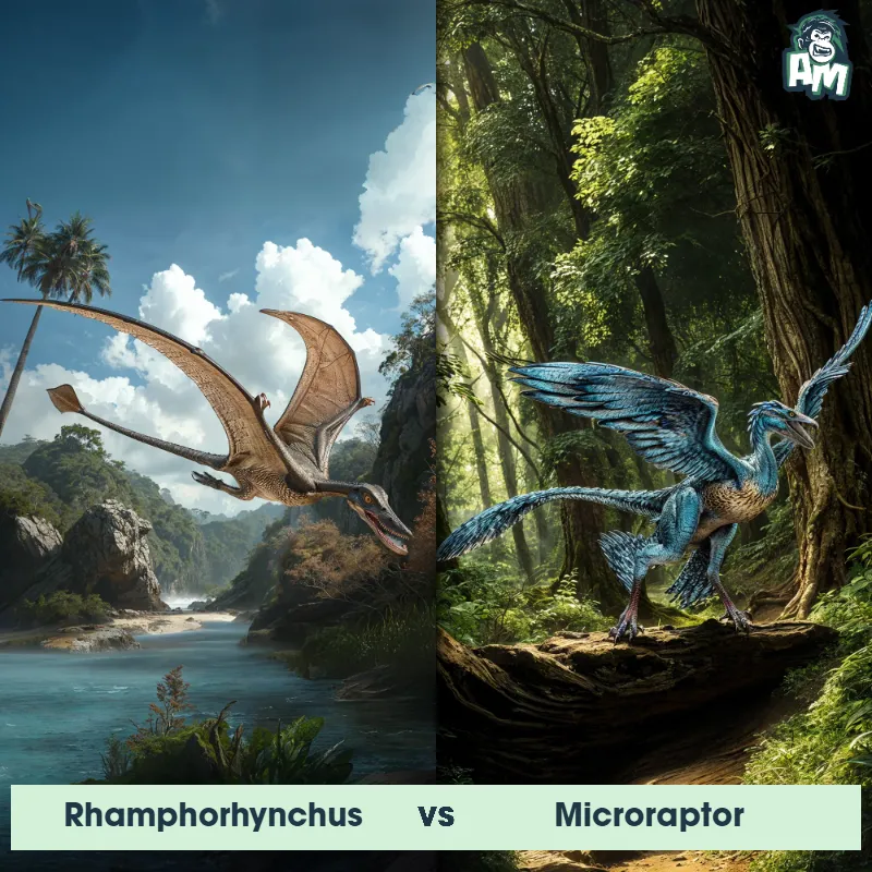 Rhamphorhynchus vs Microraptor - Animal Matchup