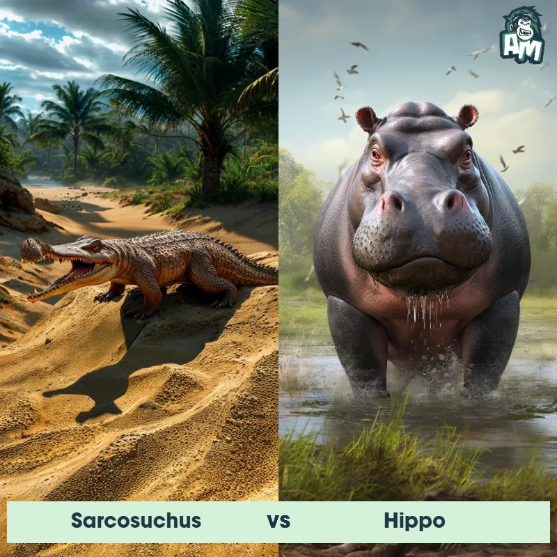 Sarcosuchus vs Hippo - Animal Matchup