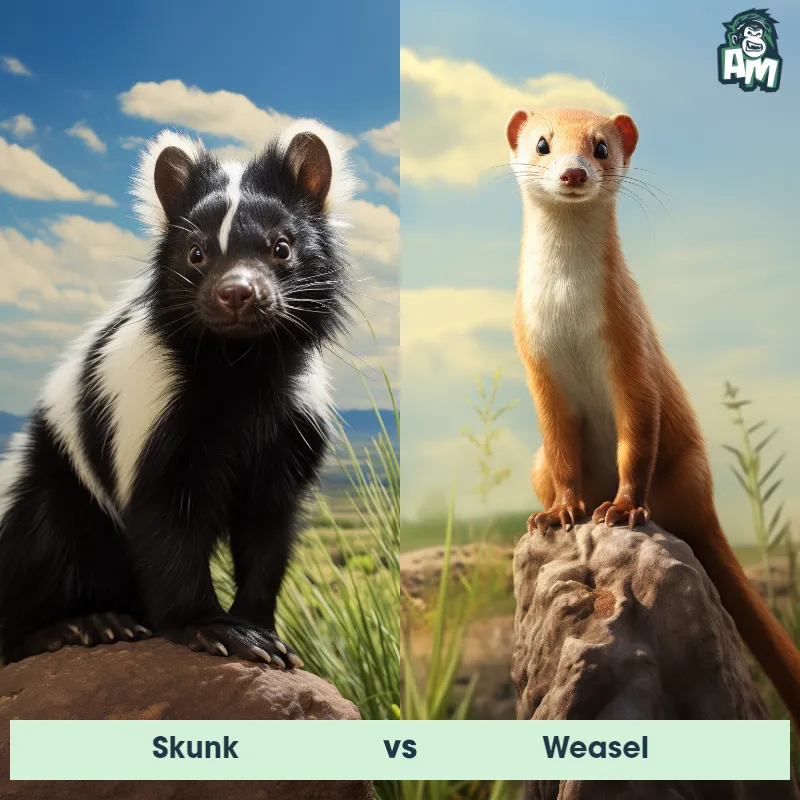 Skunk vs Weasel - Animal Matchup