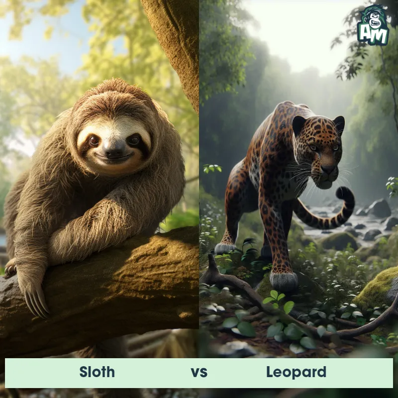 Sloth vs Leopard - Animal Matchup