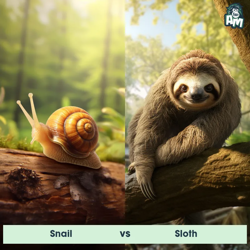 Snail vs Sloth - Animal Matchup