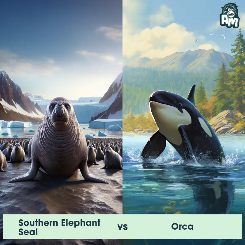 Southern Elephant Seal vs Orca - Animal Matchup