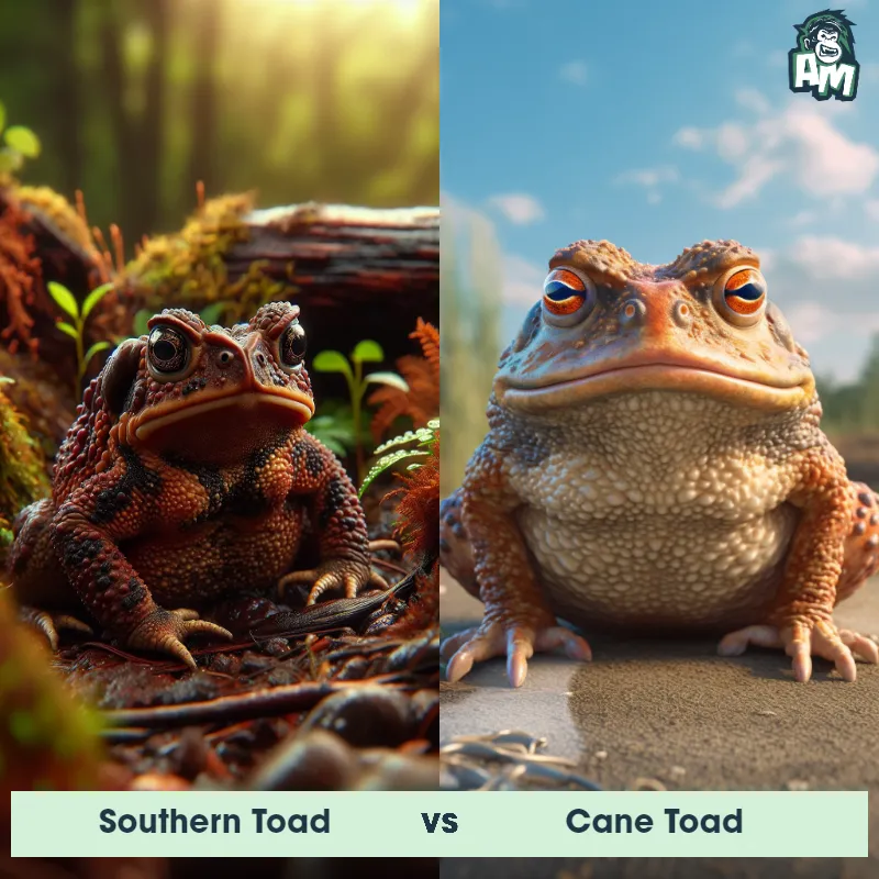 Southern Toad vs Cane Toad - Animal Matchup