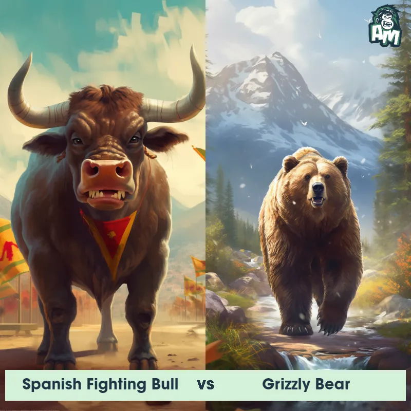 Spanish Fighting Bull vs Grizzly Bear - Animal Matchup