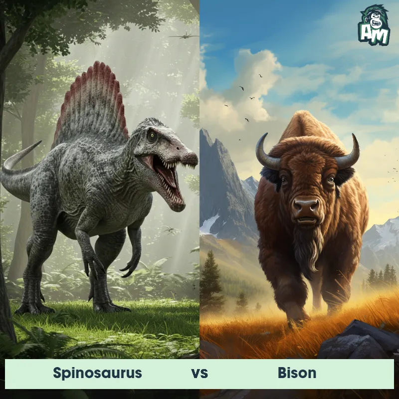Spinosaurus vs Bison - Animal Matchup