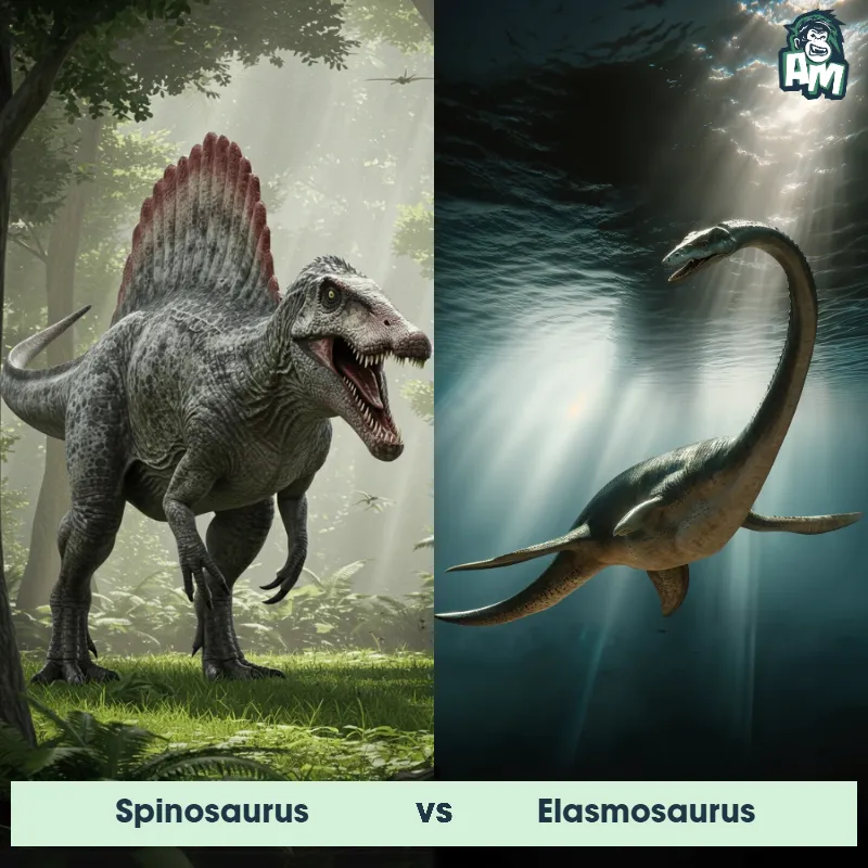 Spinosaurus vs Elasmosaurus - Animal Matchup
