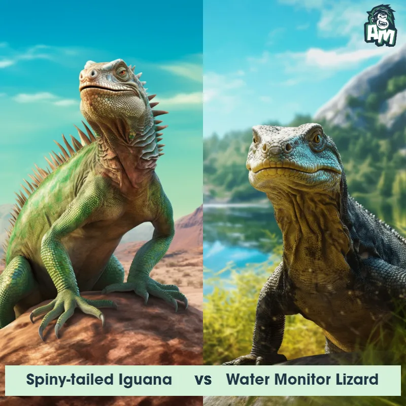 Spiny-tailed Iguana vs Water Monitor Lizard - Animal Matchup