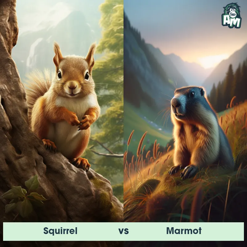 Squirrel vs Marmot - Animal Matchup